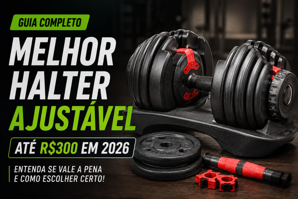 Melhor halter ajustável até R$300 para treinar em casa
