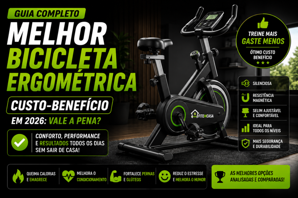 Melhor bicicleta ergométrica custo-benefício para treinar em casa em 2026
